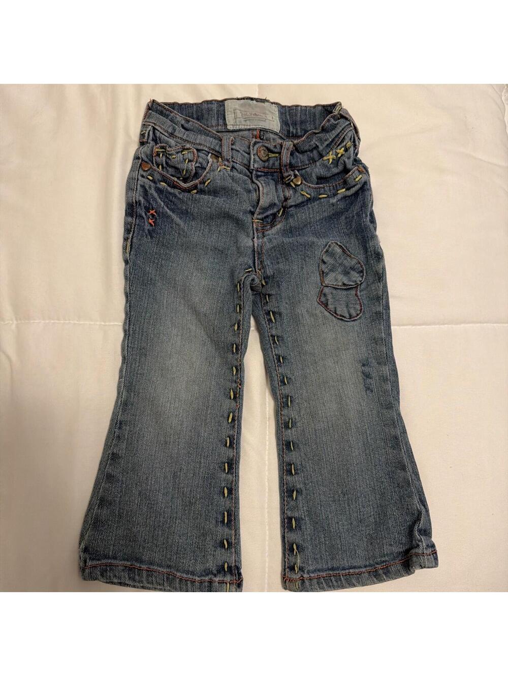 Y2K Baby Buns Embroidered Jeans 2T